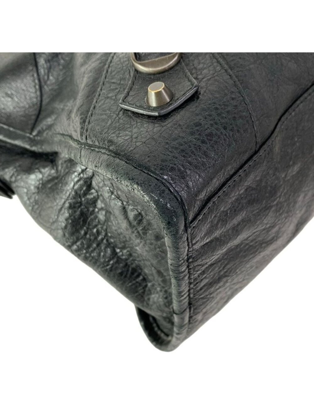 ★SOLD★ Balenciaga Handbag the Part Time Black 2-Way Shoulder Strap Removable - Picture 6 of 15